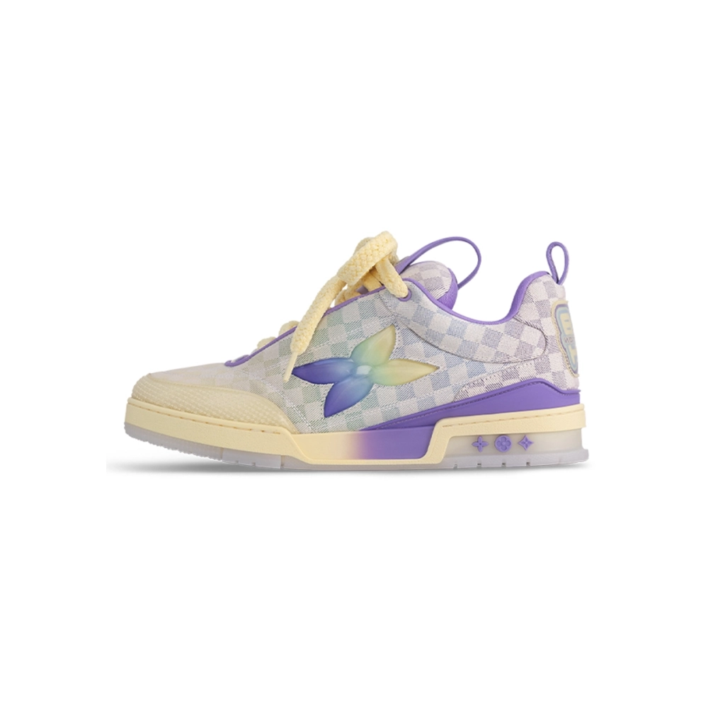 Louis Vuitton LV Skate Sneaker Gradient Damier Denim Purple 1AH667