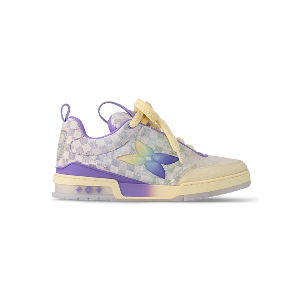 Louis Vuitton LV Skate Sneaker Gradient Damier Denim Purple 1AH667