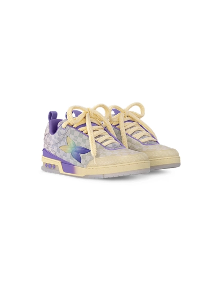 Louis Vuitton LV Skate Sneaker Gradient Damier Denim Purple 1AH667