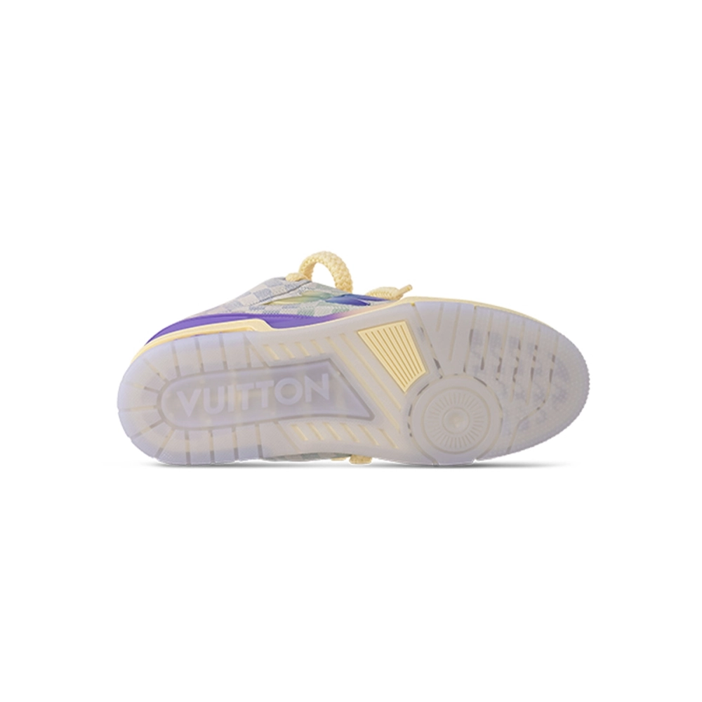 Louis Vuitton LV Skate Sneaker Gradient Damier Denim Purple 1AH667
