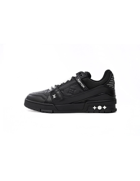 Louis Vuitton Trainer Black Embossed Monogram 1AAREY