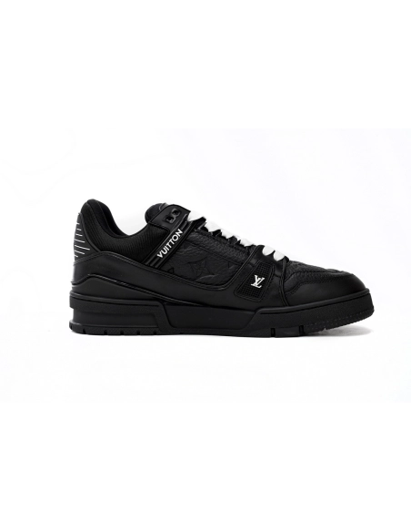Louis Vuitton Trainer Black Embossed Monogram 1AAREY
