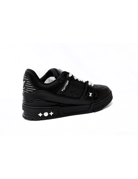 Louis Vuitton Trainer Black Embossed Monogram 1AAREY