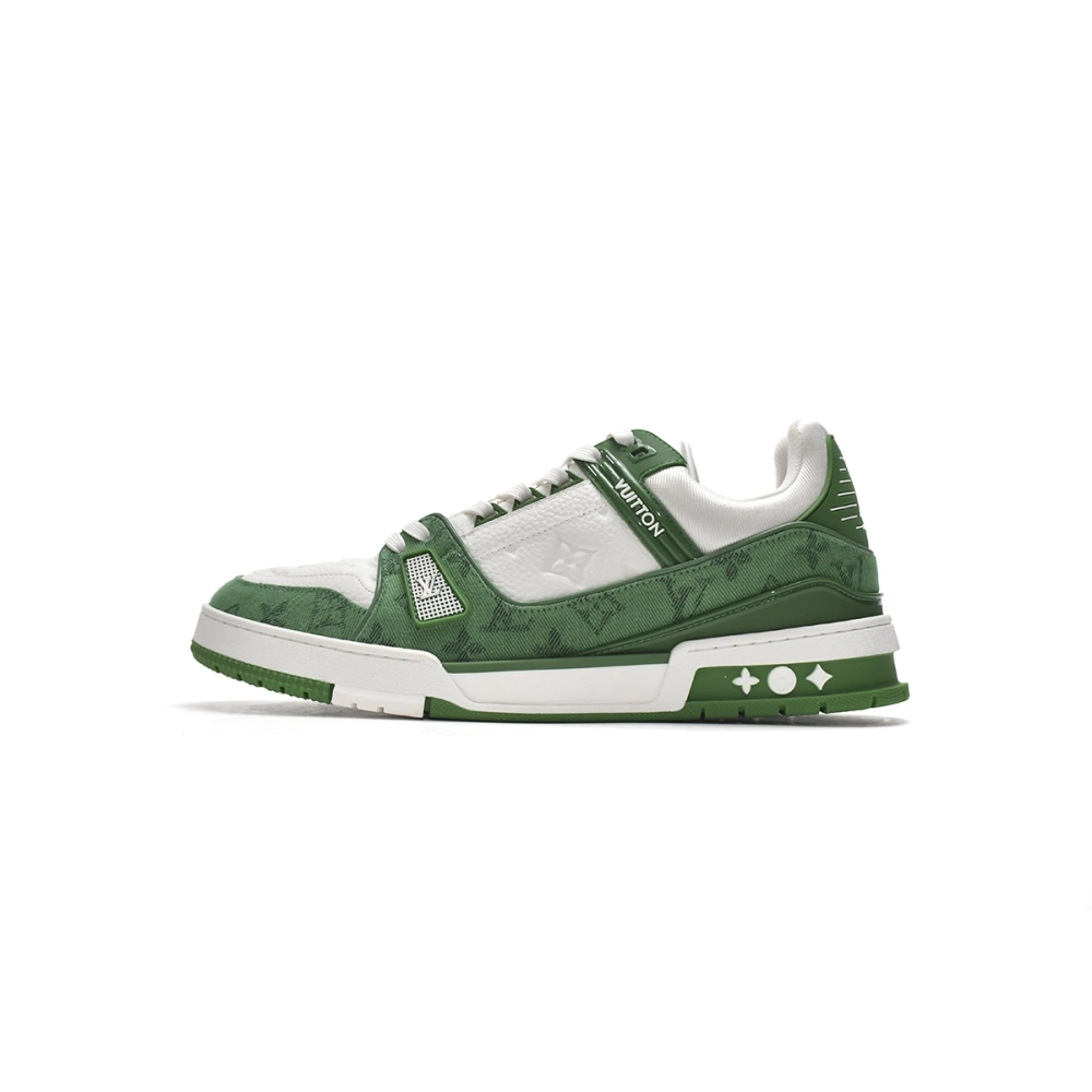 Louis Vuitton Trainer Green Cloth Surface 1A9JHV