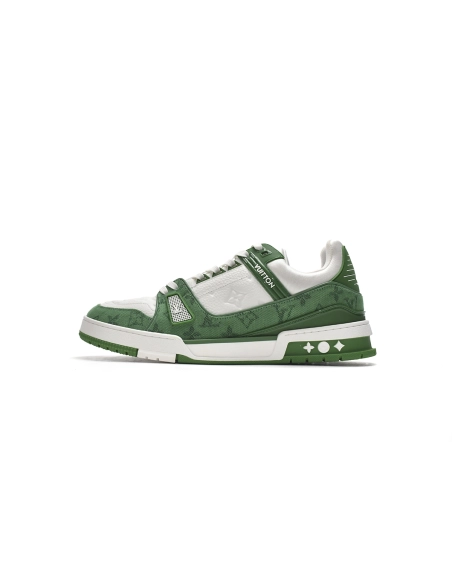 Louis Vuitton Trainer Green Cloth Surface 1A9JHV