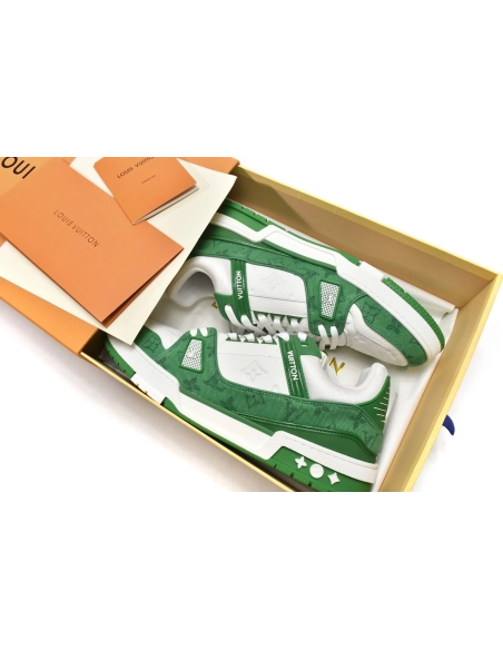 Louis Vuitton Trainer Green Cloth Surface 1A9JHV