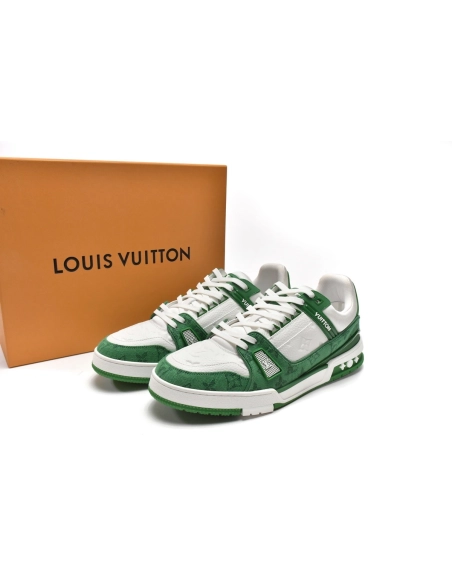 Louis Vuitton Trainer Green Cloth Surface 1A9JHV