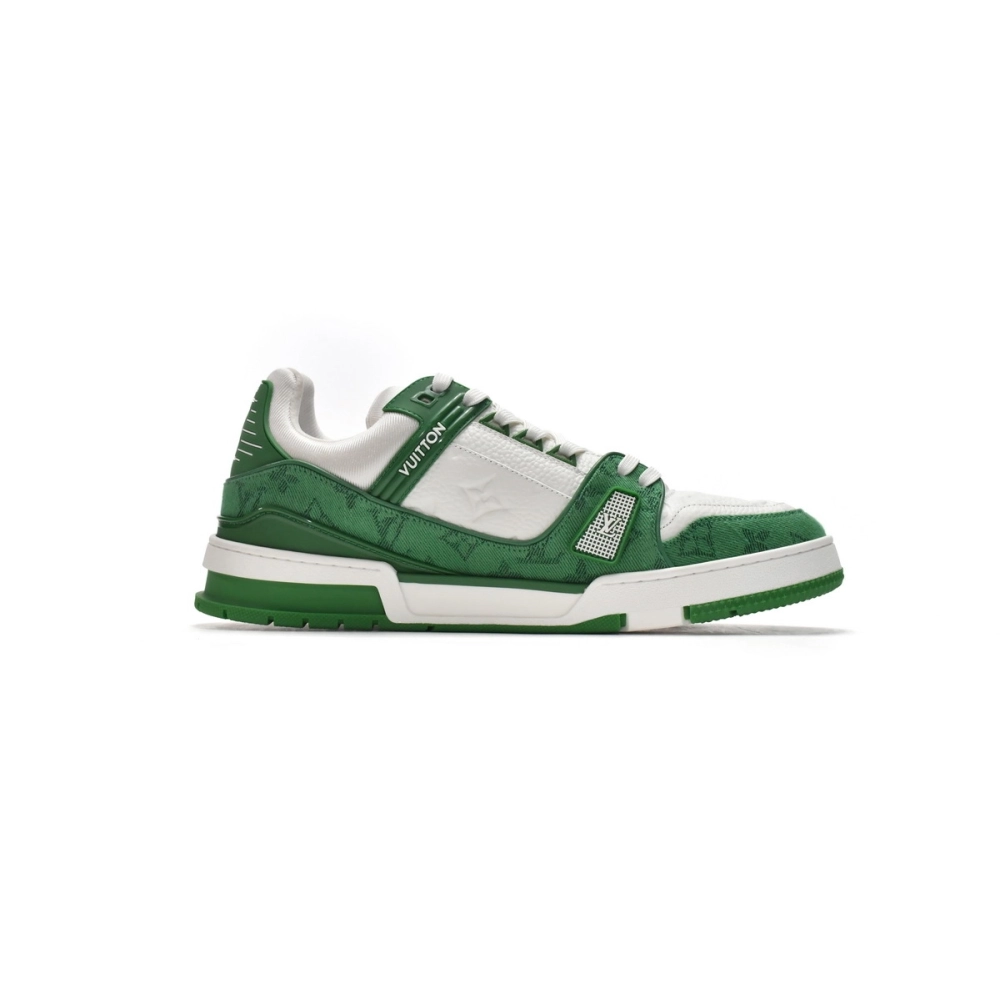 Louis Vuitton Trainer Green Cloth Surface 1A9JHV