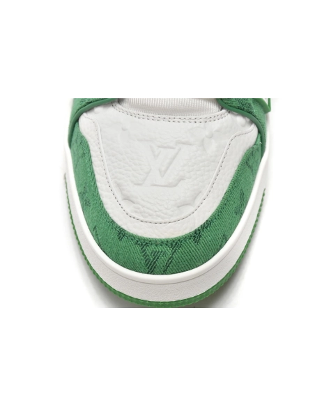 Louis Vuitton Trainer Green Cloth Surface 1A9JHV