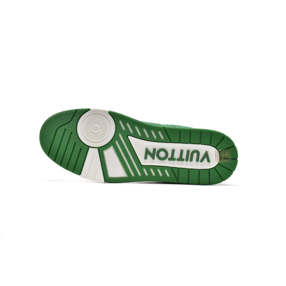 Louis Vuitton Trainer Green Cloth Surface 1A9JHV